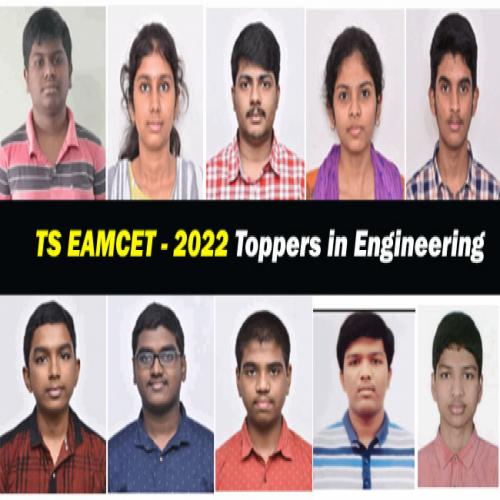TS EAMCET (Engineering) Top10 Rankers; Check Results and College