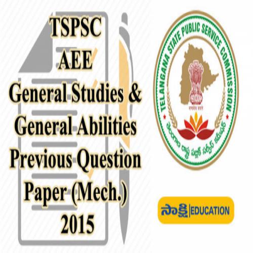 TSPSC AEE General Studies & General Abilities Previous Question Paper ...