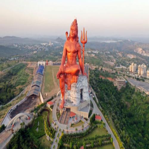 Viswas Swaroopam, a Shiva statue, installed in the Rajasthani town ...