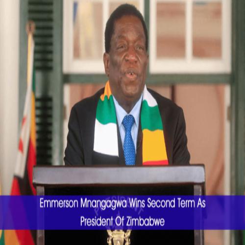 Emmerson Mnangagwa Wins Second Term As President Of Zimbabwe | Sakshi ...