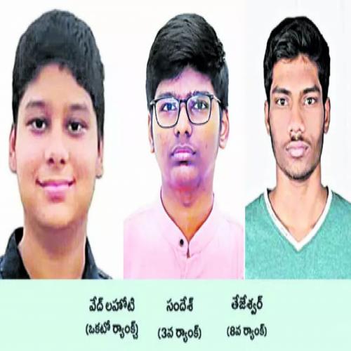 JEE Advanced Results 2024  Telugu students celebrating success in JEE Advanced exam  