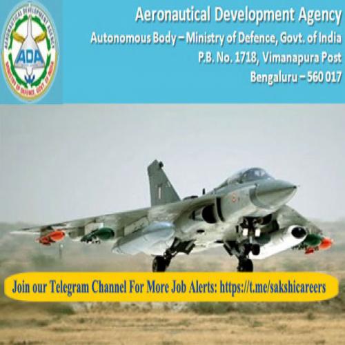 Aeronautical Development Agency (ADA) Project Assistant I Recruitment ...