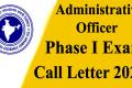 NIACL Administrative Officer Call Letter