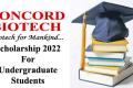 Concord Biotech Limited UG Scholarship