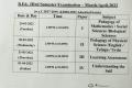 Andhra University B.Ed Time Table 2022