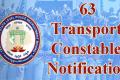 TS Police 63 Transport Constable Notification 2022 