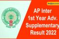 AP Inter 1st Year Adv. Supplementary Result 2022