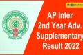 AP Inter 2nd Year Adv. Supplementary Result 2022