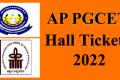 AP PGCET Hall Ticket