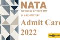 NATA Test III Admit Card