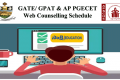 GATE Web Counselling Schedule