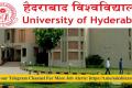 University of Hyderabad Notification 2022