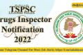 TSPSC Drugs Inspector Notification 2022 