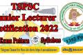 TSPSC 1392 Junior Lecturer Posts Notification 2022 