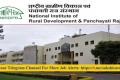 NIRDPR, Hyderabad Recruitment 2023: Various Posts
