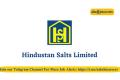 Hindustan Salts Ltd. Apprenticeship Training Recruitment 2023