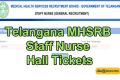 TS MHSRB Staff Nurse Hall Tickets