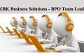 kbk business solutions pvt. ltd  bpo team lead jobs