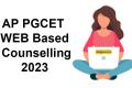 AP PGCET 2023 WEB Based Counselling, Seat Allocation Process