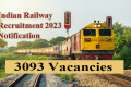  3093 Trade Apprentice Positions  indian railway recruitment 2023    Northern Railway Recruitment 2023    