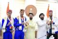 Sports Minister Anurag Thakur felicitates winners of Olympic, Paralympic games in Varanasi