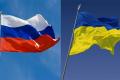 Russia and Ukraine Flags