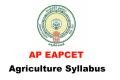 AP EAPCET Agriculture Syllabus