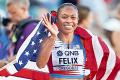 Allyson Felix caps track career with 30th medal
