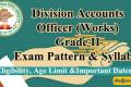 TSPSC Divisional Accounts Officer (Works) Grade II Exam Pattern & Syllabus