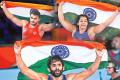 CWG 2022 3 golds for India in wrestling