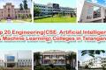Top 20 CSE Artificial Intelligence and Machine Learning Engineering Colleges in TS