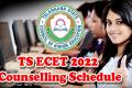 TS ECET2022 Counselling Schedule