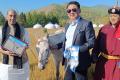 Mongolian President Ukhnaagiin Khurelsukh gifts horse ‘Tejas’ to Rajnath Singh