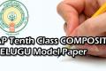 AP SSC 10th Class 2023 1st Language Paper - I (Composite Telugu) Model Question Paper