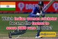 Indian woman cricketer