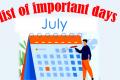 July - International & National Important Days
