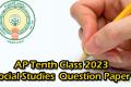 AP Tenth Class 2023 Social Studies(TM) Model Question Paper 2