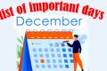 December - International & National Important Days
