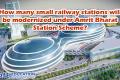  How many small railway stations will be modernized under Amrit Bharat Station Scheme?