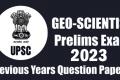 Combined Geo-Scientist Preliminary Examination: 2023 Question Papers