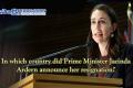 In which country did Prime Minister Jacinda Ardern announce her resignation?