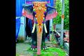 robotic elephant in the temple