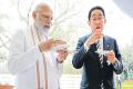 Japanese PM Fumio Kishida with Prime Minister Narendra Modi 