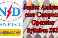 TSNPDCL Junior Assistant cum Computer Operator Syllabus 2023