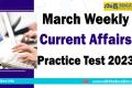 March Weekly Current Affairs Bitbank in English