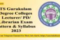 ts gurukulam degree colleges lecturer exam pattern