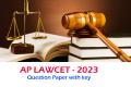 Andhra Pradesh LAWCET 2023 PGLCET Question Paper with key