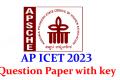 Andhra Pradesh ICET 2023 Question Paper (Shift-2) with Key