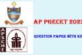 AP PGECET - 2023 Chemical Engineering Question Paper with key
