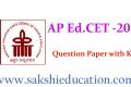 Andhra Pradesh EdCET 2023 Biological Science(URDU) Question Paper with Key